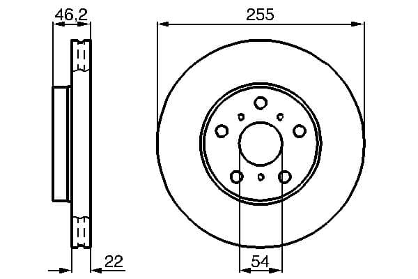 Bosch BD638 Fren diski; ön 1