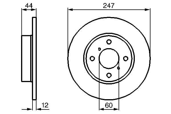 Bosch BD2046 Fren diski Premium1; ön küçük görsel 5