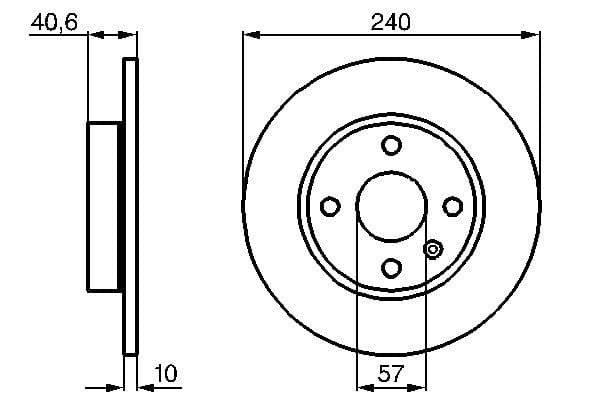 Bosch BD644 Fren diski; arka küçük görsel 5