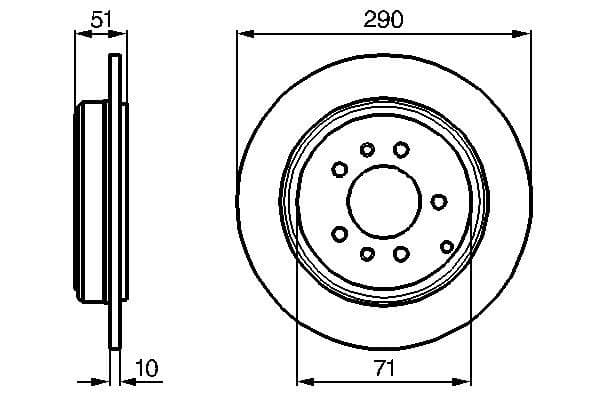 Bosch BD646 Fren diski; arka küçük görsel 5