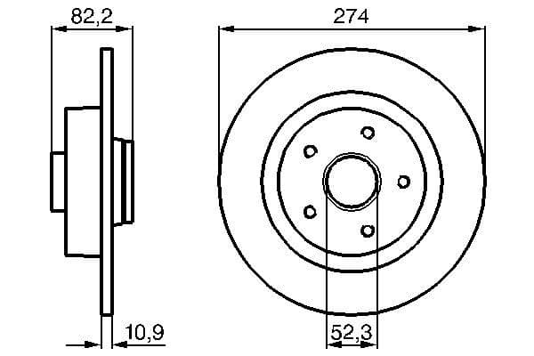 Bosch BD657 Fren diski; arka küçük görsel 5
