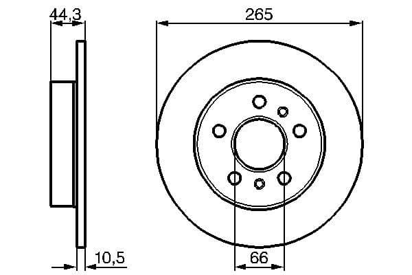 Bosch BD670 Fren diski; arka küçük görsel 5