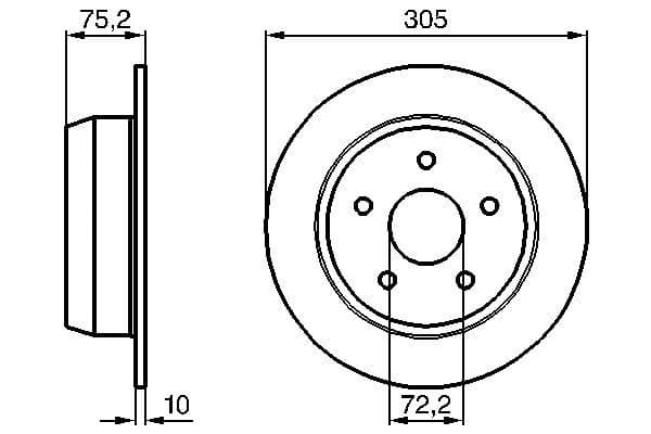 Bosch BD682 Fren diski; arka küçük görsel 5