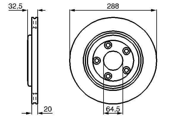 Bosch BD687 Fren diski; arka küçük görsel 5