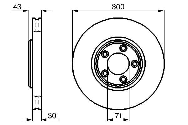 Bosch BD688 Fren diski; ön küçük görsel 5