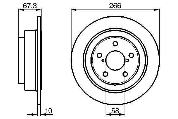 Bosch BD704 Fren diski; arka küçük görsel 5