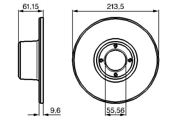 Bosch BD714 Fren diski; ön 1