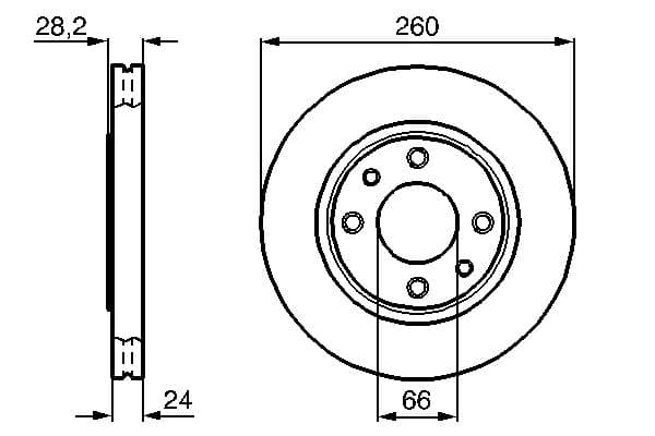 Bosch BD731 Fren diski; ön küçük görsel 5