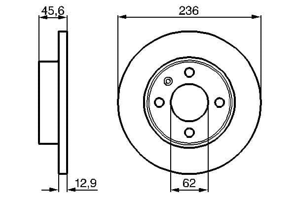 Bosch BD759 Fren diski; ön küçük görsel 5