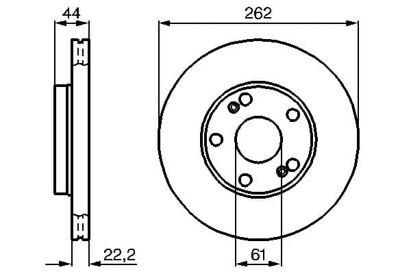 Bosch BD763 Fren diski; ön küçük görsel 5