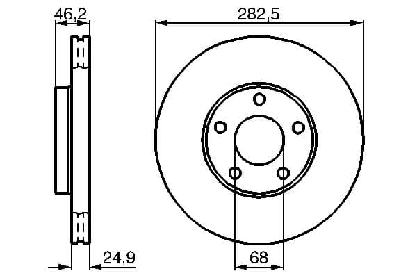 Bosch BD2220 Fren diski Premium1; ön küçük görsel 5
