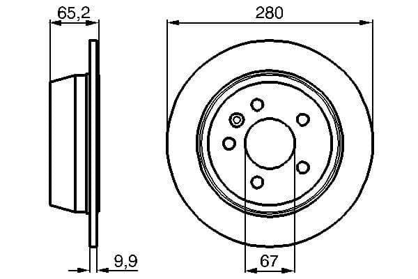 Bosch BD772 Fren diski Premium1; arka küçük görsel 5