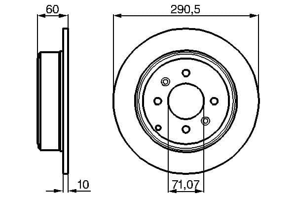 Bosch BD776 Fren diski; arka küçük görsel 5