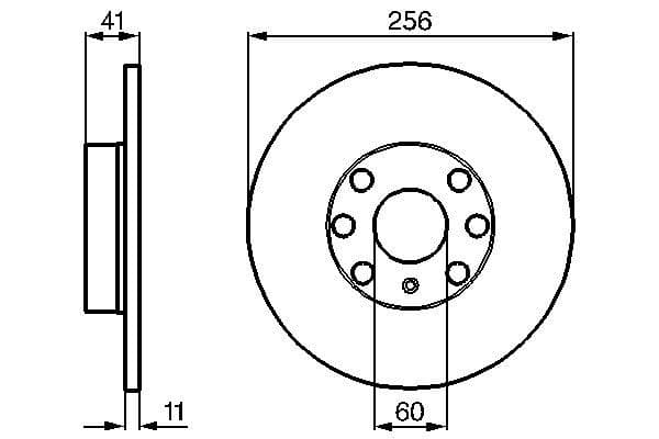 Bosch BD779 Fren diski; ön küçük görsel 5