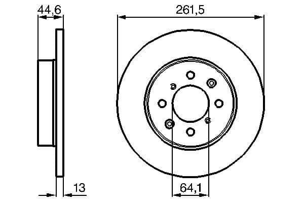 Bosch BD788 Fren diski; ön küçük görsel 5