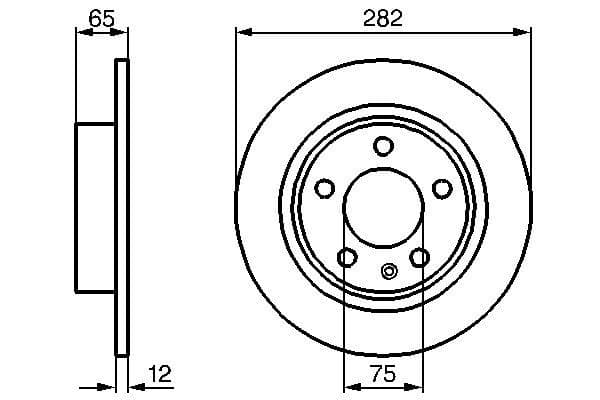 Bosch BD790 Fren diski; arka 1