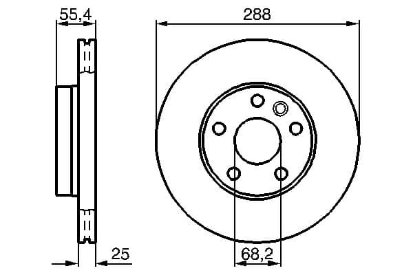 Bosch BD2058 Fren diski Premium1; ön küçük görsel 5