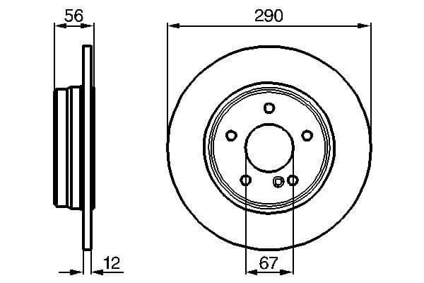 Bosch BD798 Fren diski; arka küçük görsel 5