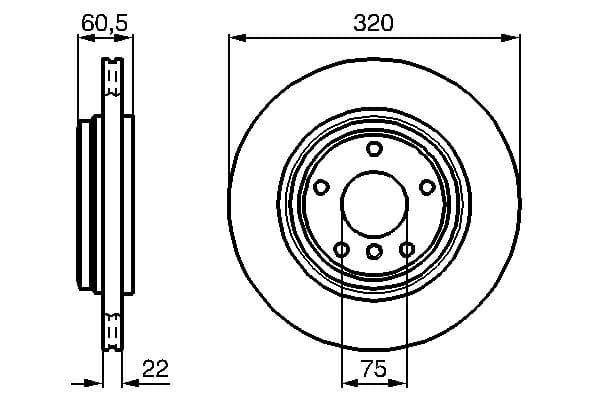 Bosch BD873 Fren diski; arka küçük görsel 5