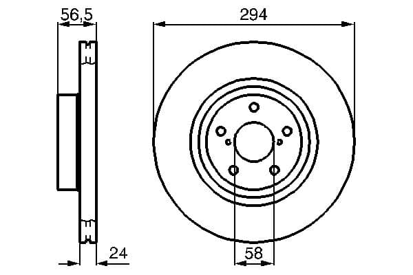 Bosch BD875 Fren diski; ön küçük görsel 5