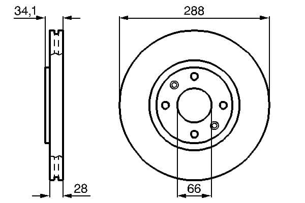 Bosch BD877 Fren diski; ön küçük görsel 5