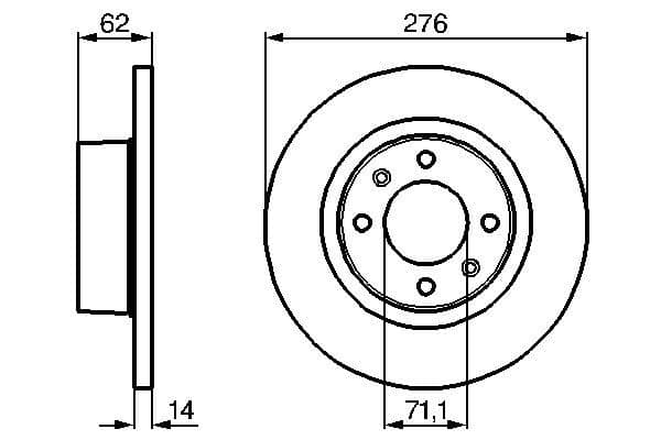 Bosch BD878 Fren diski; arka küçük görsel 5