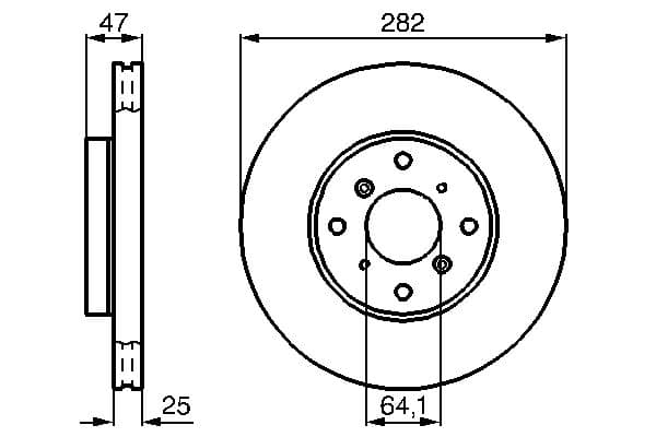 Bosch BD879 Fren diski; ön küçük görsel 5