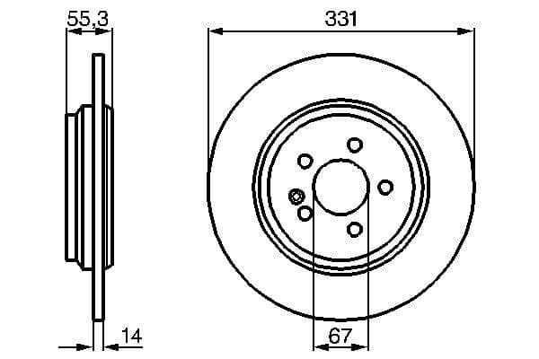 Bosch BD891 Fren diski; arka küçük görsel 5