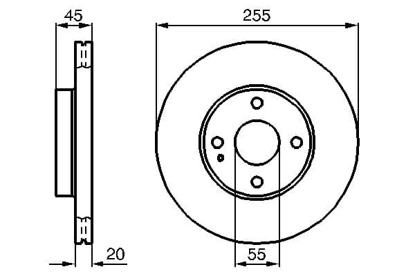 Bosch BD892 Fren diski; ön küçük görsel 5