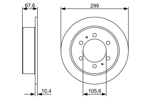 Bosch BD894 Fren diski; arka küçük görsel 5