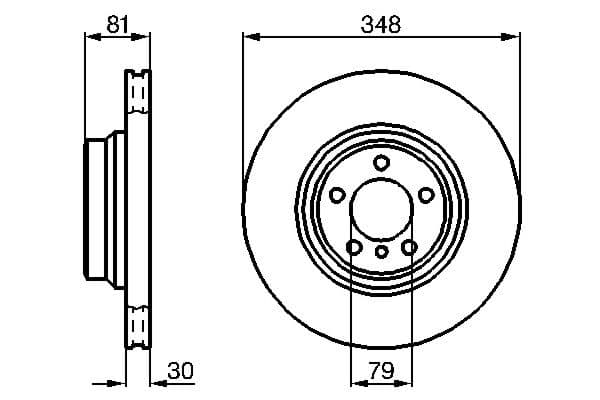 Bosch BD897 Fren diski; ön küçük görsel 5