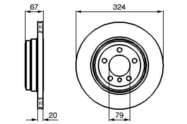 Bosch BD898 Fren diski; arka küçük görsel 5