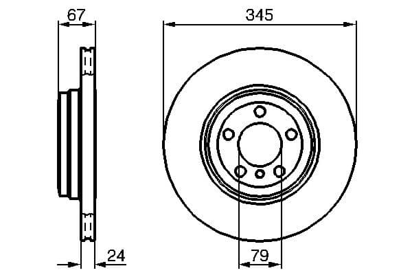 Bosch BD899 Fren diski; arka küçük görsel 5
