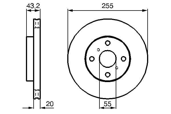 Bosch BD904 Fren diski Premium2; ön küçük görsel 5