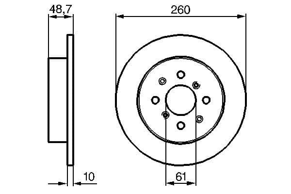 Bosch BD906 Fren diski; arka küçük görsel 5