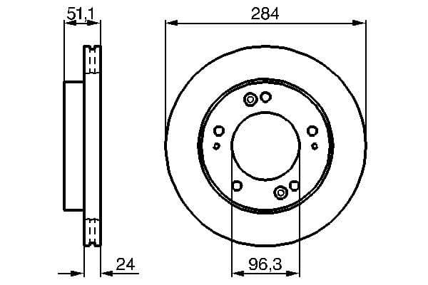 Bosch BD911 Fren diski; ön küçük görsel 5