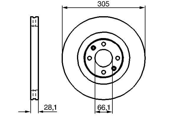 Bosch BD913 Fren diski; ön küçük görsel 5