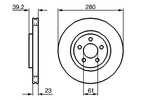 Bosch BD916 Fren diski; ön küçük görsel 5