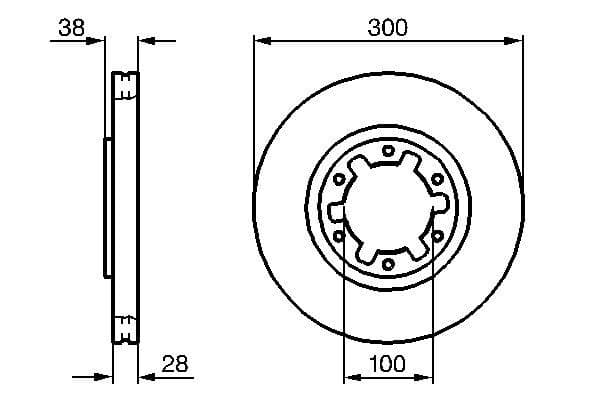Bosch BD918 Fren diski; ön küçük görsel 5