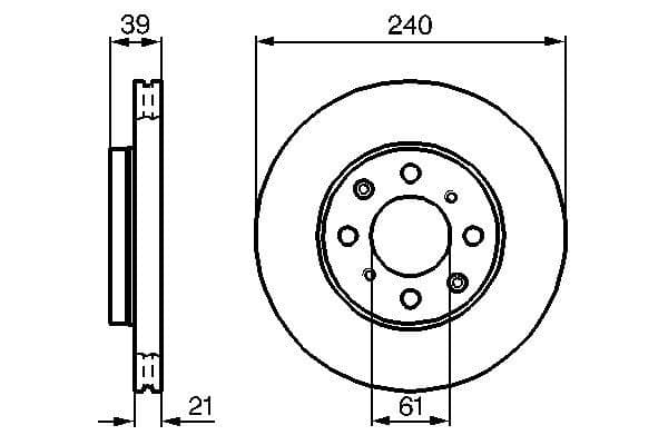 Bosch BD920 Fren diski; ön küçük görsel 5