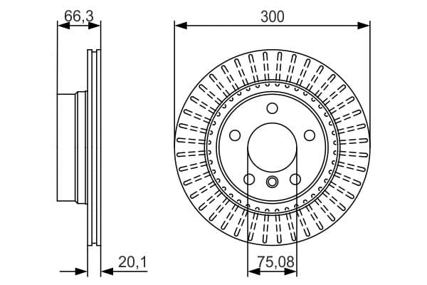 Bosch BD1633 Fren diski; arka küçük görsel 5