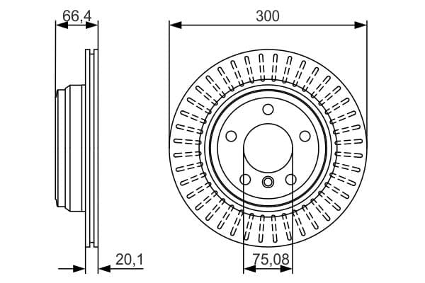 Bosch BD1634 Fren diski; arka küçük görsel 5