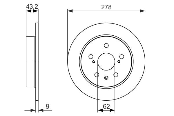 Bosch BD1651 Fren diski; arka küçük görsel 5