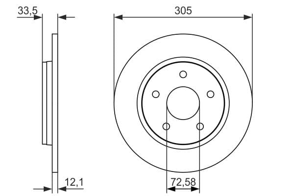 Bosch BD1636 Fren diski; arka küçük görsel 5