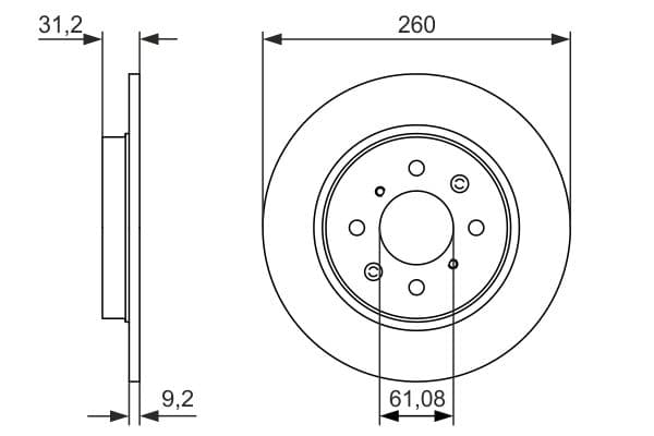 Bosch BD1637 Fren diski; arka küçük görsel 5