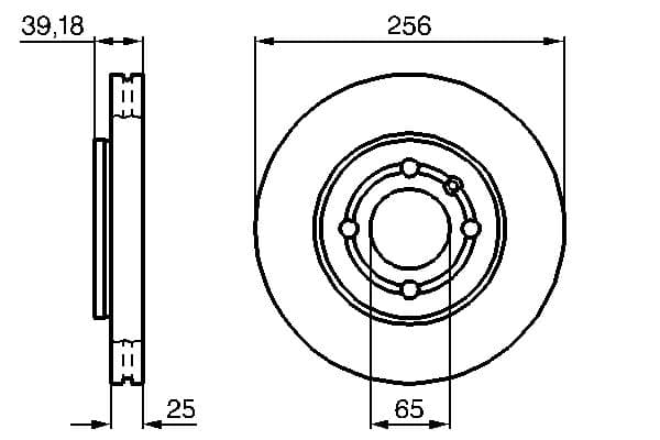 Bosch BD932 Fren diski; ön küçük görsel 5
