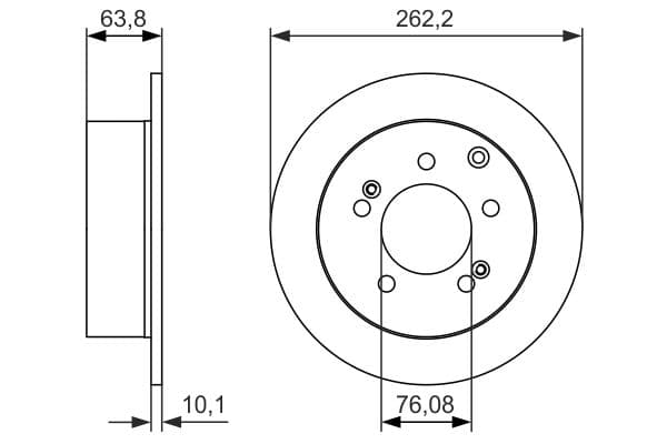 Bosch BD1640 Fren diski; arka küçük görsel 5