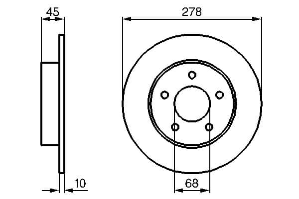 Bosch BD1004 Fren diski Premium2; arka küçük görsel 5