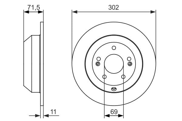 Bosch BD1652 Fren diski; arka küçük görsel 5