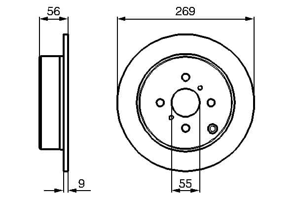 Bosch BD2072 Fren diski Premium1; arka küçük görsel 5